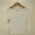 カルバンクライン CALVIN KLEIN コットン ショートスリーブ ボートネック Tシャツ レディース import:M
