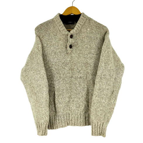 LUCKY STRIKE クルミボタン ヘンリーネック セーター メンズ import:M