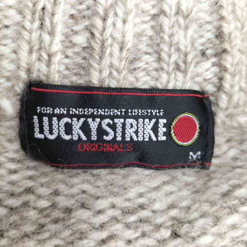 LUCKY STRIKE クルミボタン ヘンリーネック セーター メンズ import:M