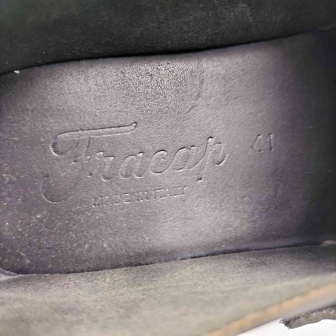 Fracap イタリア製 ストラップ レザー シューズ ビブラムソール メンズ 41
