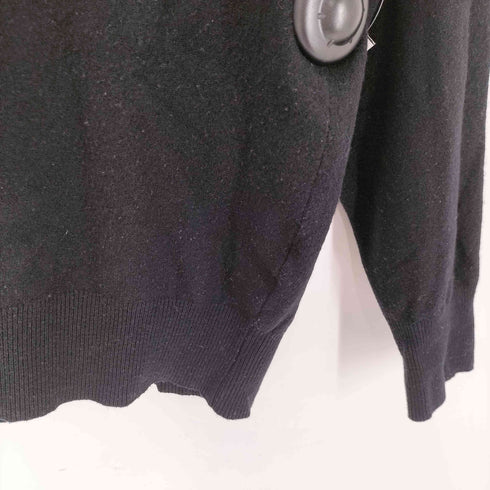 コムデギャルソンオム COMME des GARCONS HOMME 90S 田中オム デカ 銀タグ クルーネック ウール ブラック ニット セーター archive アーカイブ メンズ