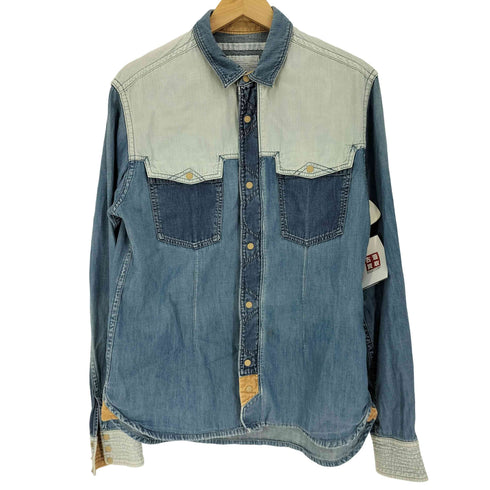 ホワイトマウンテニアリング WHITE MOUNTAINEERING 12SS 再構築 デニム ウエスタンシャツ メンズ JPN:3
