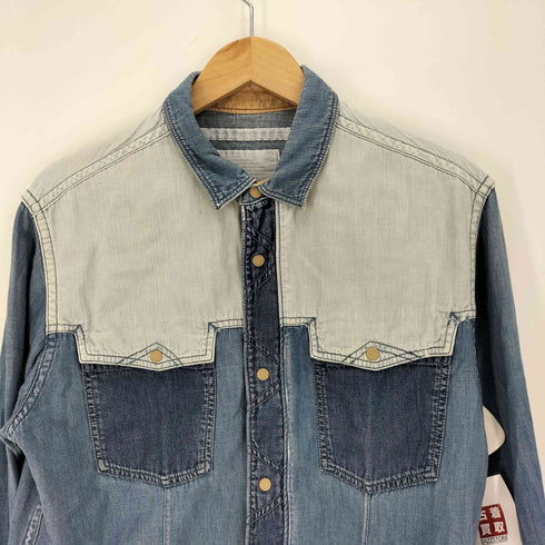 ホワイトマウンテニアリング WHITE MOUNTAINEERING 12SS 再構築 デニム ウエスタンシャツ メンズ JPN:3