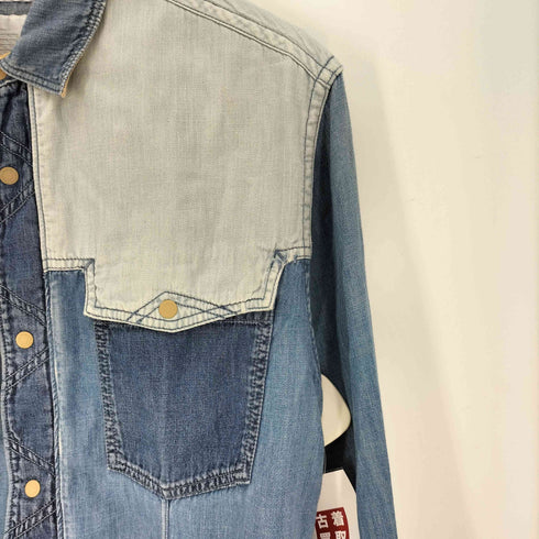 ホワイトマウンテニアリング WHITE MOUNTAINEERING 12SS 再構築 デニム ウエスタンシャツ メンズ JPN:3