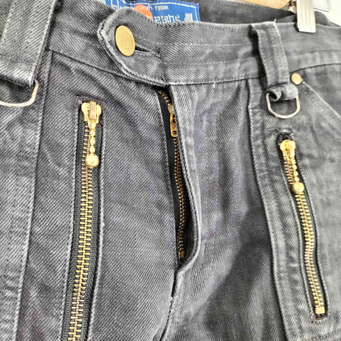ブラックミーンズ BLACKMEANS ゴールドジップ カーゴデニムパンツ メンズ JPN:2