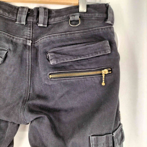 ブラックミーンズ BLACKMEANS ゴールドジップ カーゴデニムパンツ メンズ JPN:2