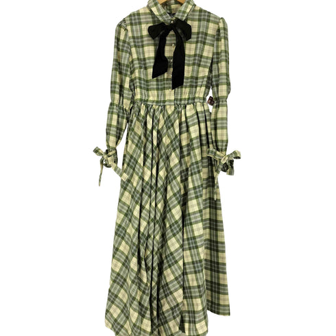 シスタージェーン SISTER JANE チェック柄 リボン付き シャツ ワンピース レディース JPN:S