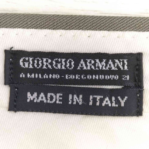 ジョルジオアルマーニ Giorgio Armani 90s 黒タグ イタリア製 OPTIジップ 1タック スラックス メンズ EUR:46-48