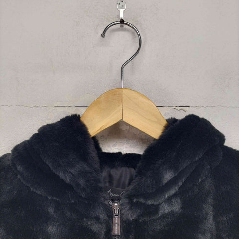 アンコキーヌ anne coquine faux fur Cフェイクファーフーデッドブルゾン レディース JPN:M
