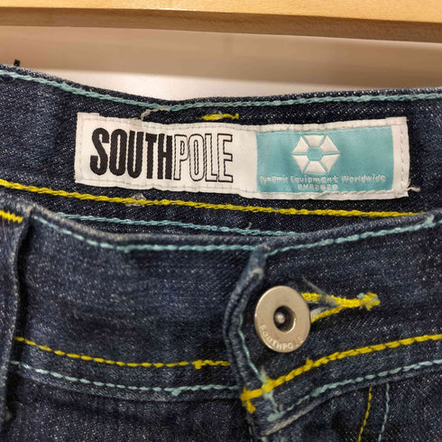 サウスポール SOUTHPOLE 00s デニム バギーショーツ ジョーツ メンズ 34