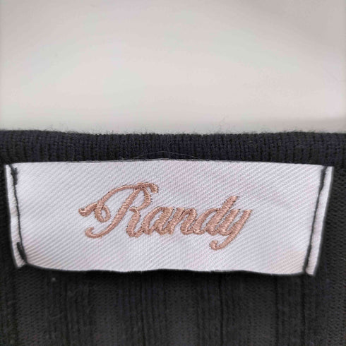 ランディ RANDY Vネック ニット ロング ワンピース レディース FREE