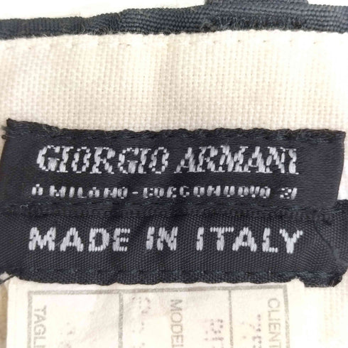 ジョルジオアルマーニ Giorgio Armani 90s 黒タグ イタリア製 1タック スラックス メンズ EUR:46-48
