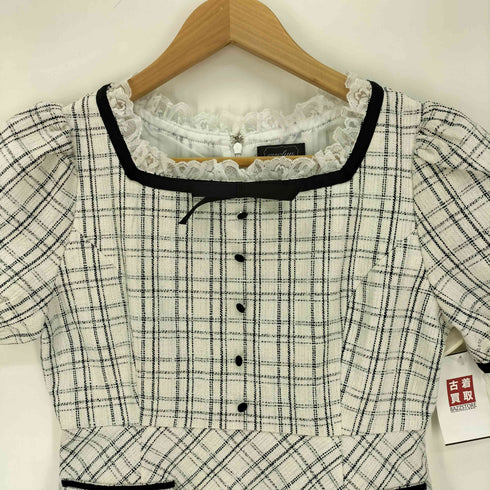 エブリン evelyn レース リボン付き ワンピース レディース