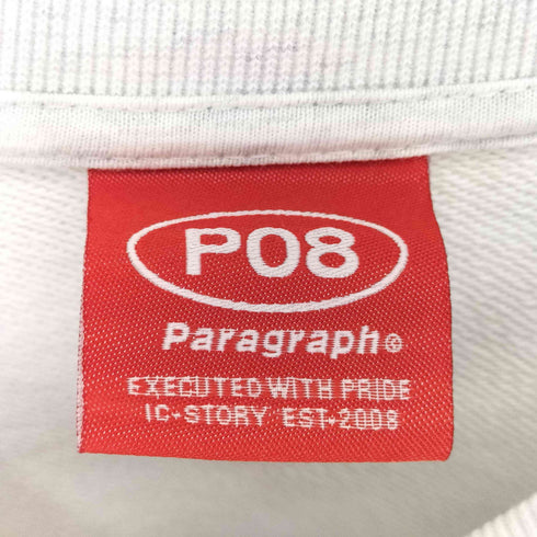 パラグラフ PARAGRAPH SMILE HAPPY プリントクルーネックスウェット メンズ 1