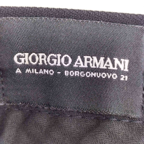 ジョルジオアルマーニ Giorgio Armani 90s 黒タグ イタリア製 OPTIジップ 2タックスラックス メンズ