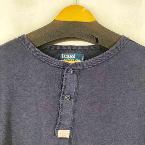 ポロバイラルフローレン Polo by RALPH LAUREN ヘンリーネック L/S Tシャツ メンズ import:L