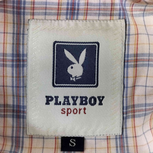 プレイボーイ PLAYBOY 90-00s 裏地チェック 比翼 ワークジャケット メンズ import:S