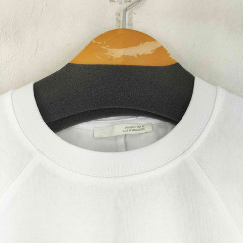 ザラ ZARA サイドジップ L/S クルーネックカットソー レディース import:S