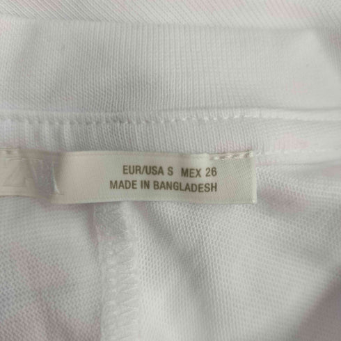 ザラ ZARA サイドジップ L/S クルーネックカットソー レディース import:S
