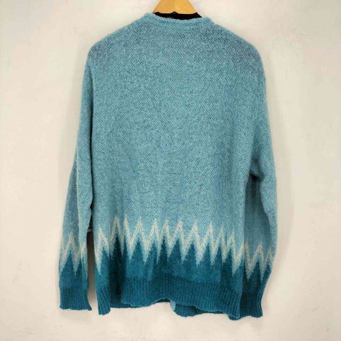 N NUMBER ZIGZAG JACQUARD MOHAIR KNIT CARDIGAN メンズ 4