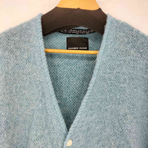 N NUMBER ZIGZAG JACQUARD MOHAIR KNIT CARDIGAN メンズ 4