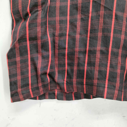 Silverridge リネン100 チェック柄 長袖シャツ メンズ import:M
