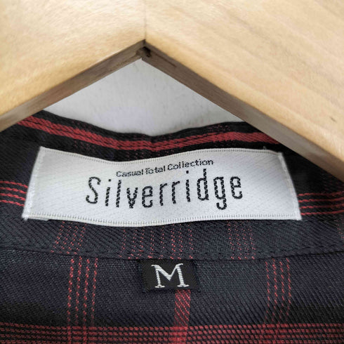 Silverridge リネン100 チェック柄 長袖シャツ メンズ import:M