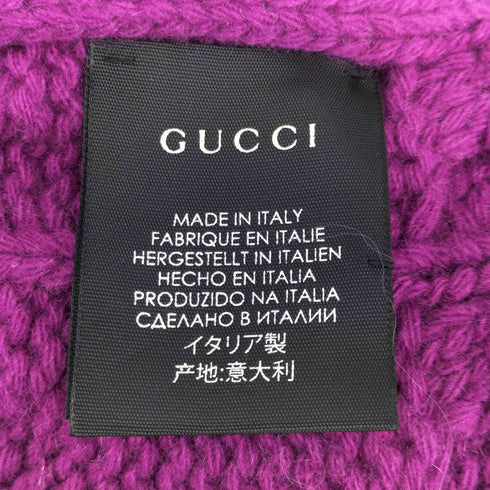 グッチ GUCCI カシミヤ混マフラー レディース