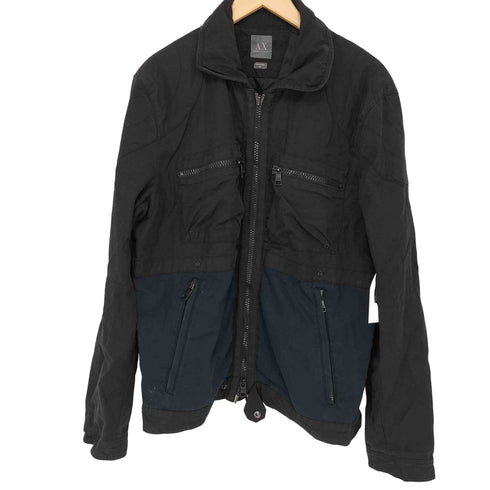 アルマーニエクスチェンジ ARMANI EXCHANGE コットン ナイロン ジップアップジャケット メンズ import:M