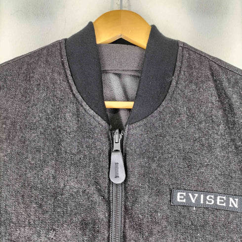 エビセンスケートボーズ Evisen skateboards MICRO FLEECE DENIM REVERSBLE VEST メンズ JPN:M