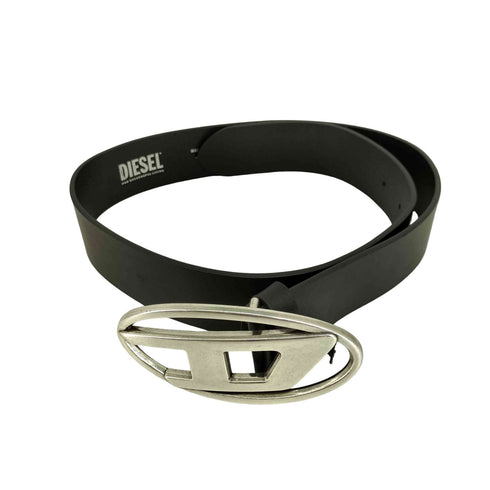 ディーゼル DIESEL ロゴバックル レザーベルト メンズ