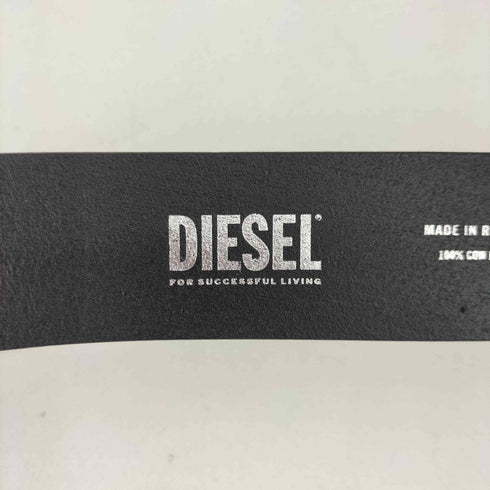 ディーゼル DIESEL ロゴバックル レザーベルト メンズ