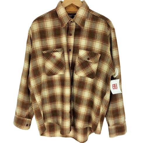 hudsons オンブレチャック L/S ネル シャツ メンズ import:XL