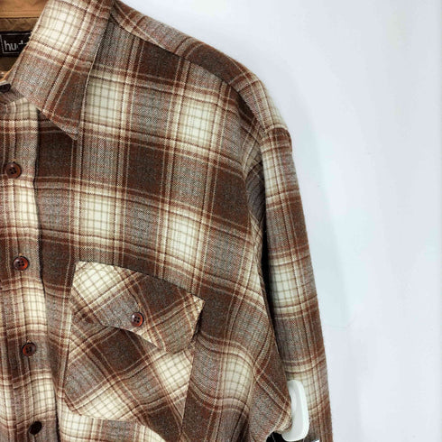 hudsons オンブレチャック L/S ネル シャツ メンズ import:XL