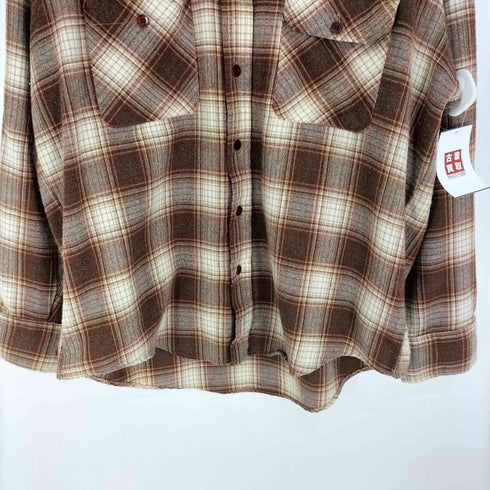 hudsons オンブレチャック L/S ネル シャツ メンズ import:XL