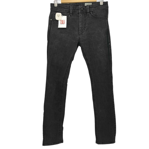ディーゼル DIESEL 00s Y2K THANAZ S-SLIM スリム スキニー ブラックデニム メンズ 16Y