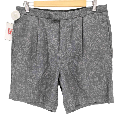 ビームスプラス BEAMS+ トロピカルウール バティックプリント ワイドショーツ メンズ JPN:L