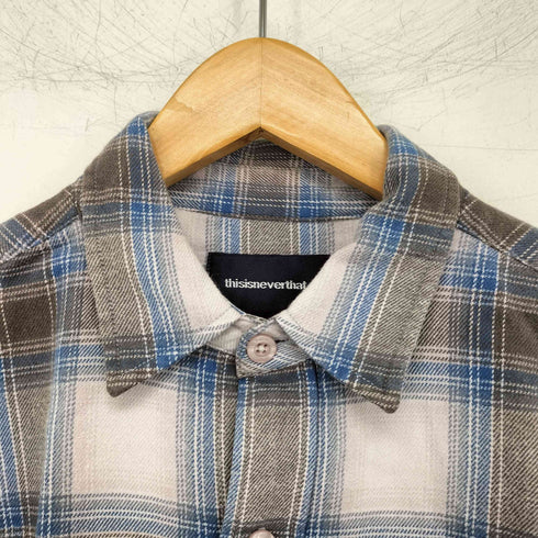 ディスイズネバーザット thisisneverthat Shadow Plaid Flannel Shirt シャドープリントフランネルシャツ メンズ import:S
