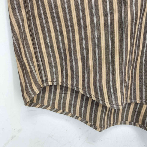 マリクレール marie claire HOMME ストライプ柄 長袖 ボタンダウンシャツ メンズ import:M