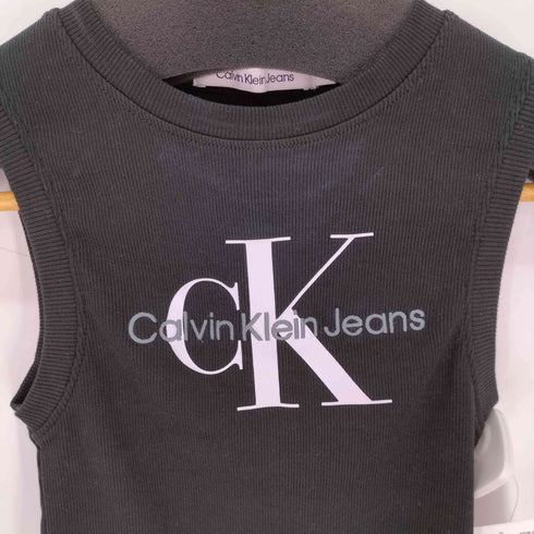 カルバンクラインジーンズ Calvin Klein Jeans 刺繍ロゴ タンクトップ レディース import:XS