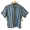 California 70S USA製 三角タグ グラデーション ストライプ 開襟 オープンカラー S/S ボックス シャツ vintage ヴィンテージ メンズ import:L