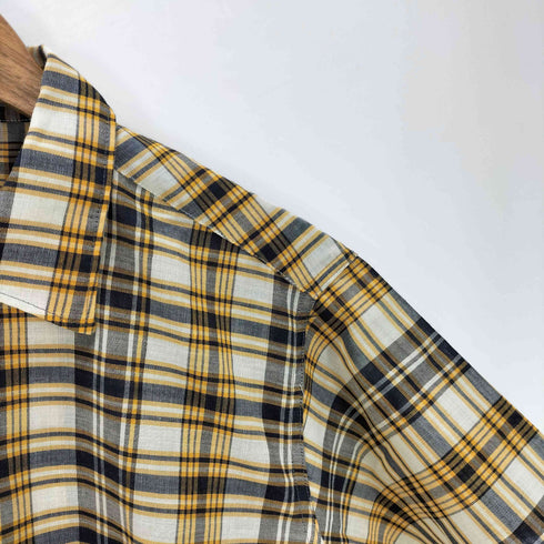 Permanent Press 70S USA製 チェック S/S ボックス シャツ vintage ヴィンテージ メンズ 152/1