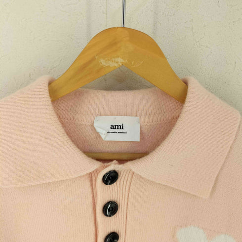 アミアレクサンドルマテュッシ AMI ALEXANDRE MATTIUSSI ニットポロシャツ メンズ