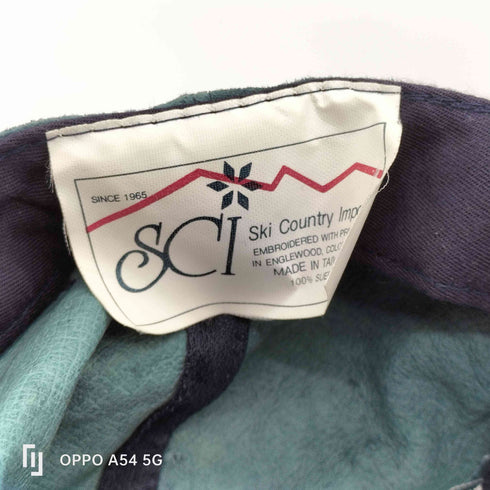 90S OLD SCI Ski Country Imports ボディ スエード 6パネル キャップ メンズ