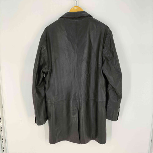 キャサリンハムネットロンドン KATHARINE HAMNETT LONDON ラムレザー ロングコート メンズ import:XL