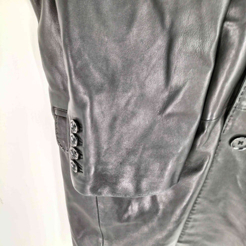 キャサリンハムネットロンドン KATHARINE HAMNETT LONDON ラムレザー ロングコート メンズ import:XL