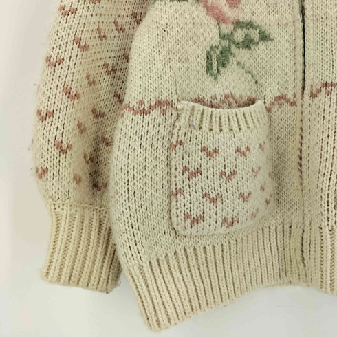 メリージェニー merry jenny 24aw roseカウチンニット レディース FREE