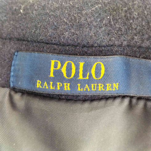 ポロラルフローレン POLO RALPH LAUREN 現行タグ ウール 比翼ボタン 背抜き チェスターコート メンズ import:XS
