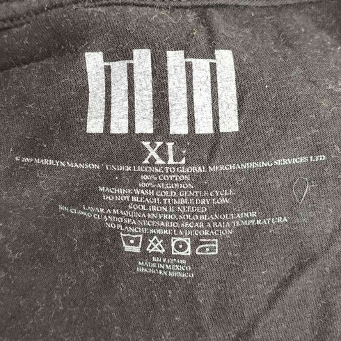 MARILYN MANSON プリント クルーネックバンドTシャツ バンT メンズ import:XL