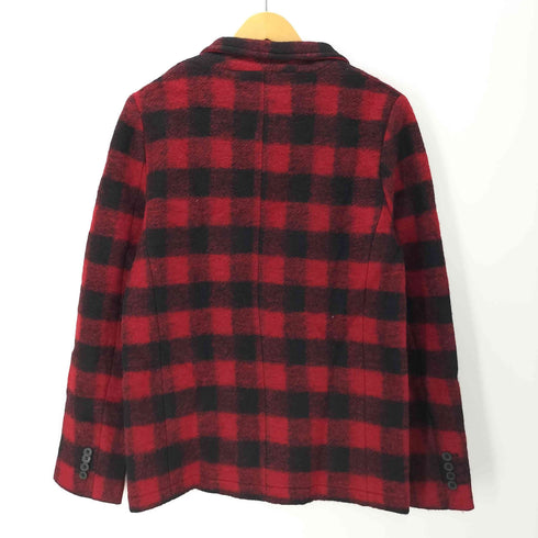 エイプリルセブンティセブン April77 バッファローチェック ウールテーラードジャケット feelgood ranch red メンズ JPN:XS